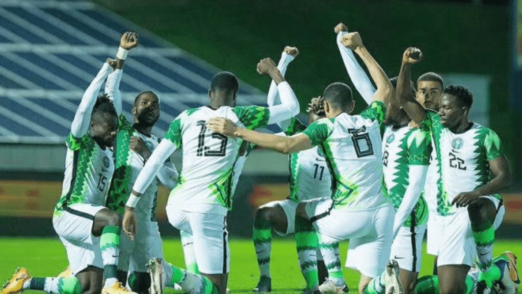 nigeria players celebrate after winning the africa cup of nations