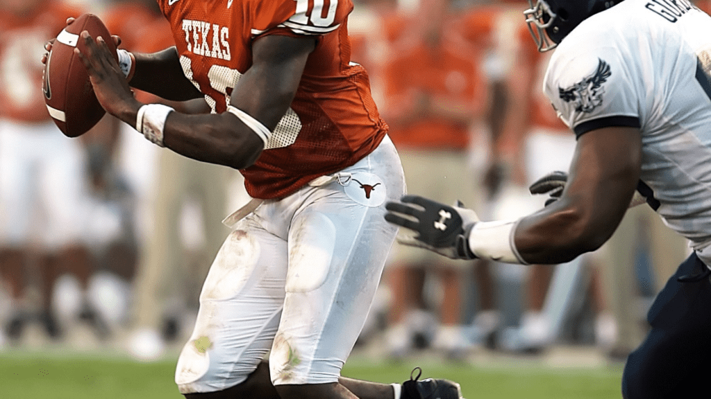 a football player is trying to catch the ball