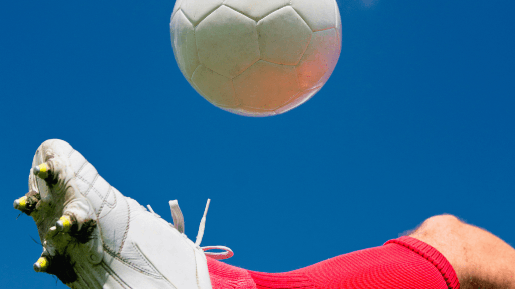 a person and soccer ball