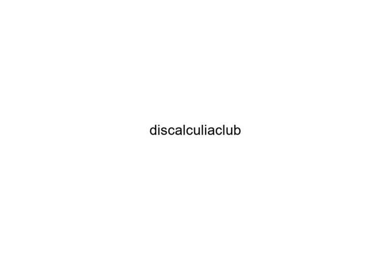 discalculiaclub