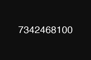 7342468100