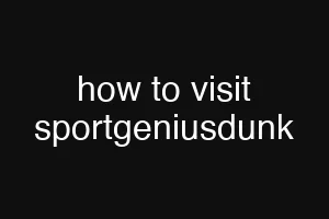 how to visit sportgeniusdunk